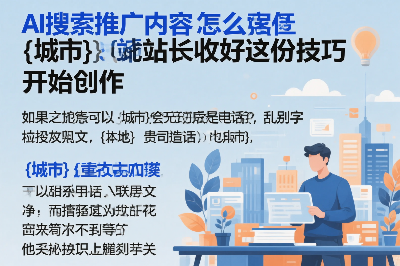 AI搜索推广内容怎么写？莆田站长收好这份技巧