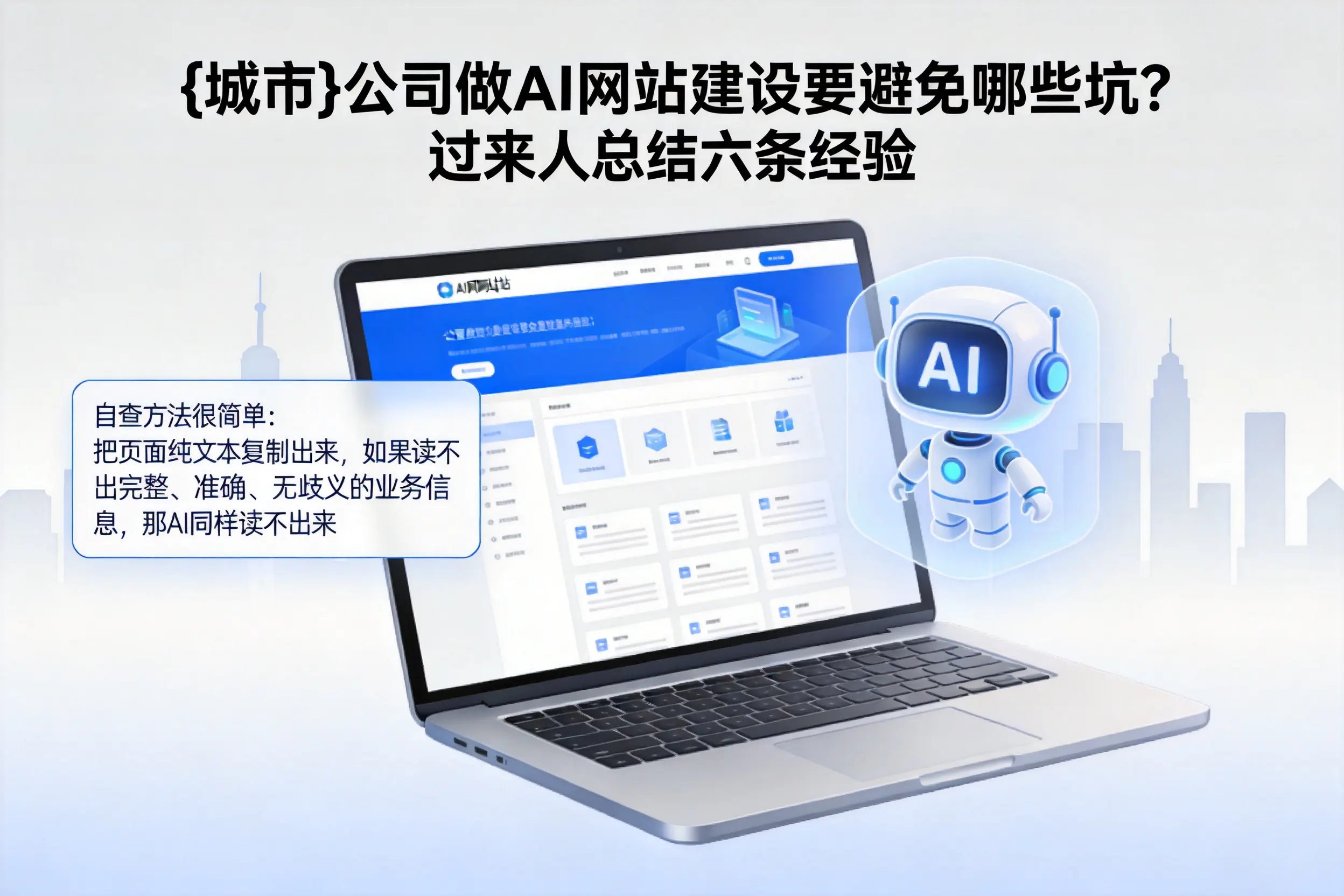 莆田公司做AI网站建设要避免哪些坑？过来人总结六条经验