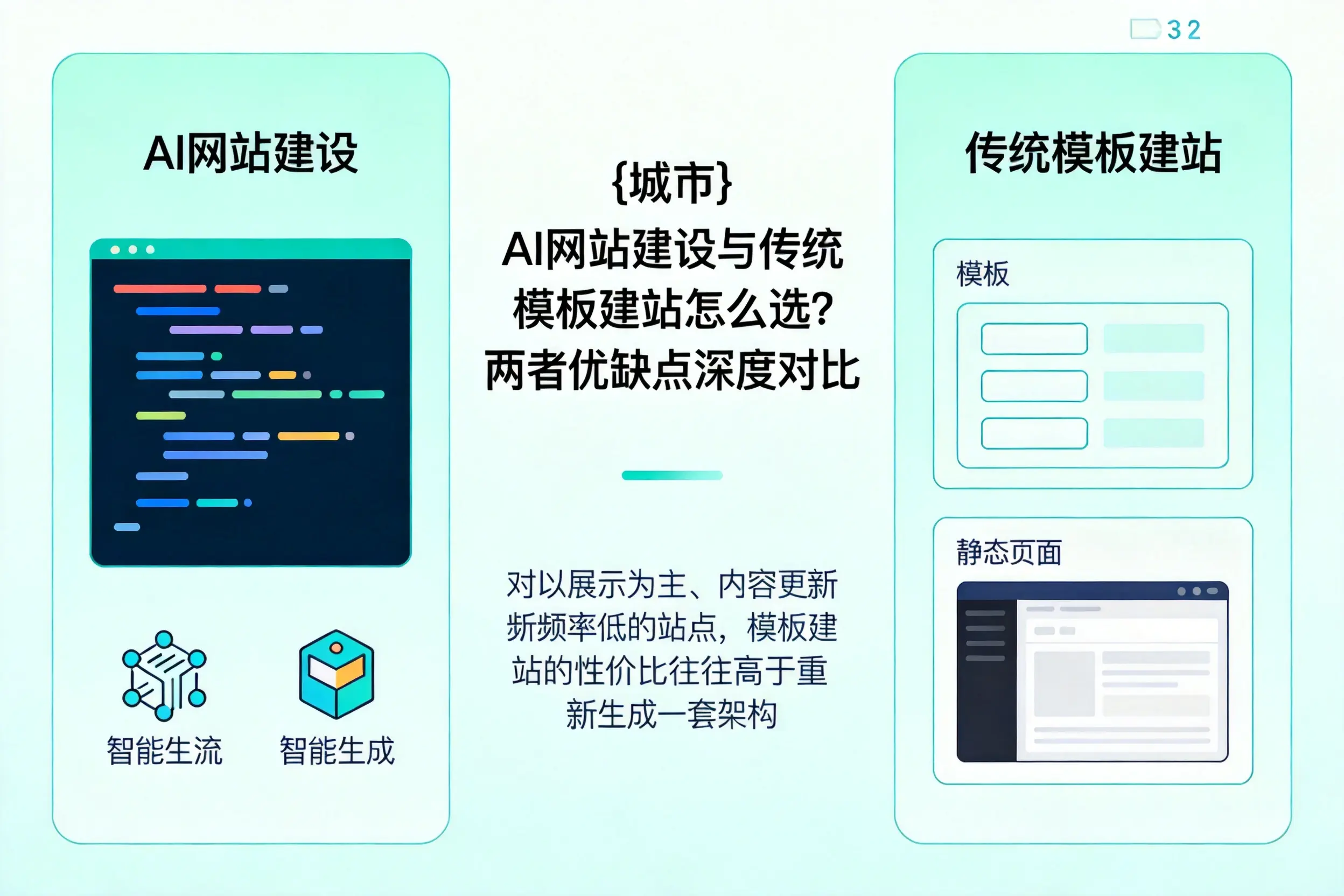 莆田AI网站建设与传统模板建站怎么选？两者优缺点深度对比