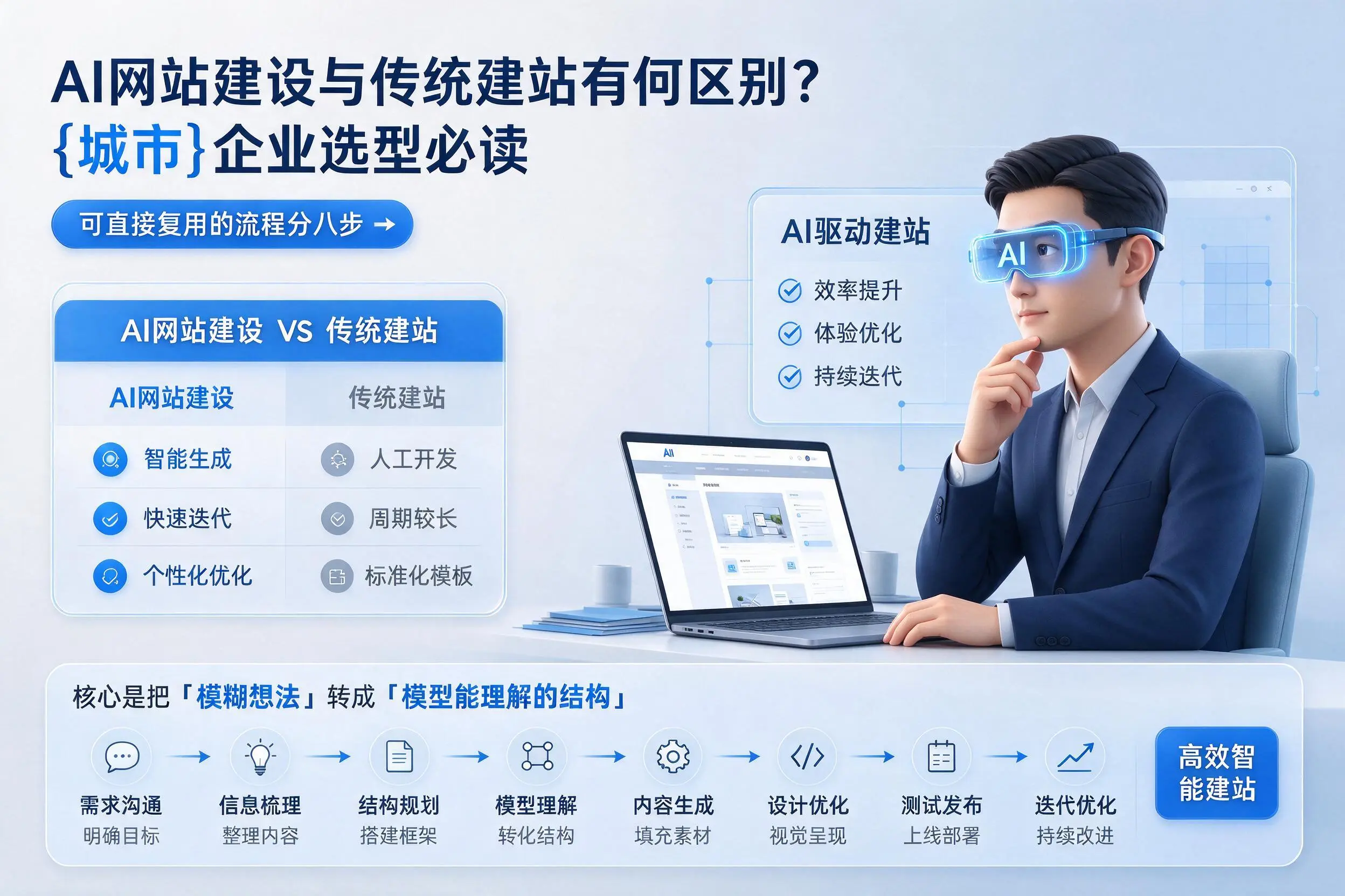 AI网站建设与传统建站有何区别？莆田企业选型必读