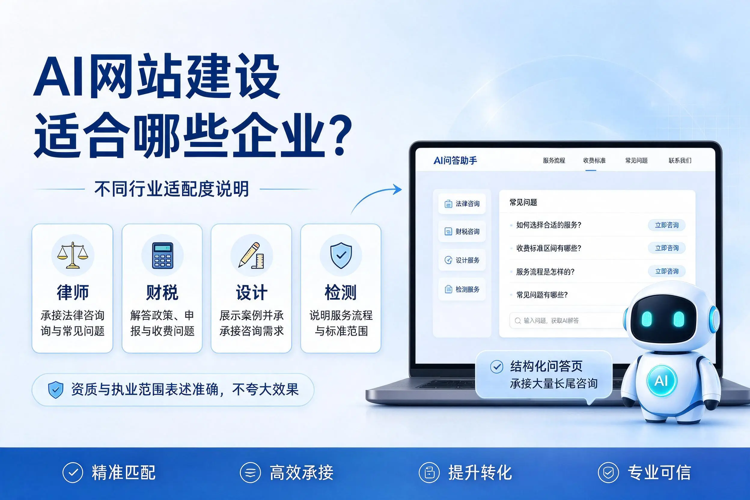 AI网站建设适合哪些企业？莆田不同行业适配度说明